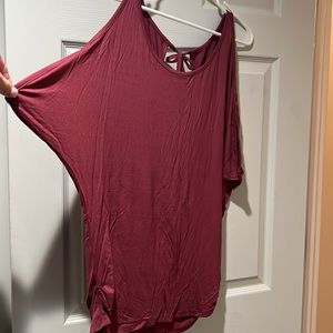 NWT Cold Shoulder Tee